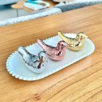 Passarinho Decorado de Porcelana 