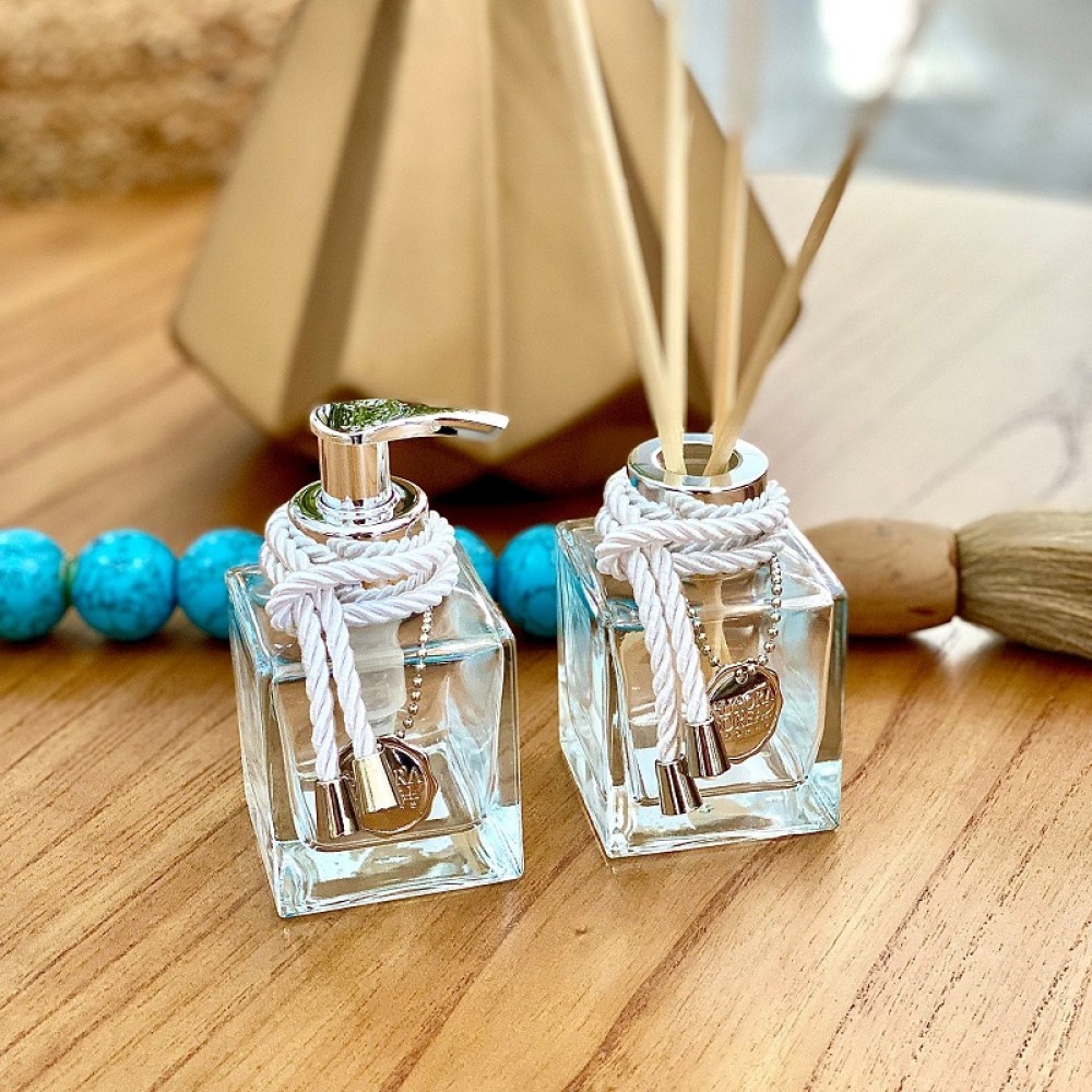 Kit Frascos Cubo Prata 100ml 