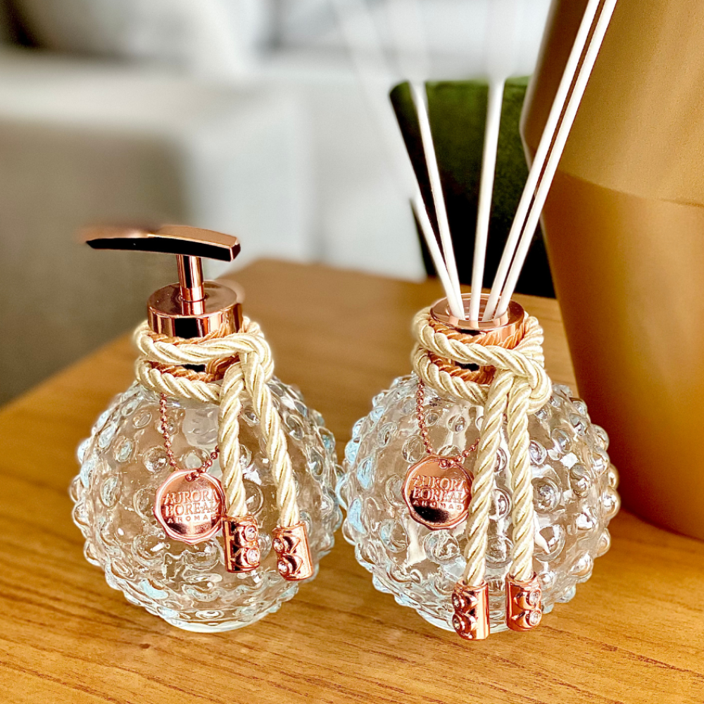 Kit Frascos Luxo Rose 300ml