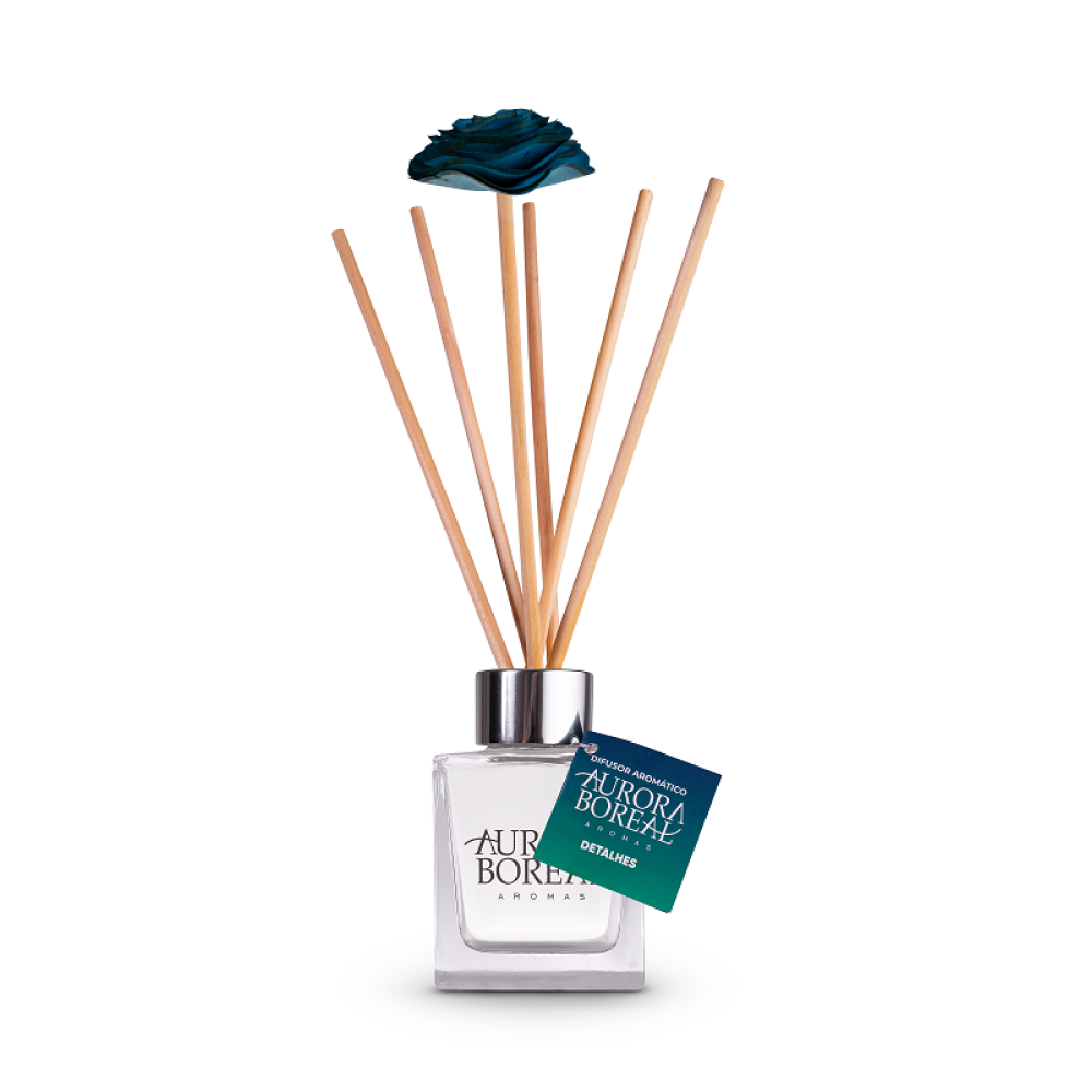 Difusor Aromático Detalhes 100ml c/ flor de madeira 