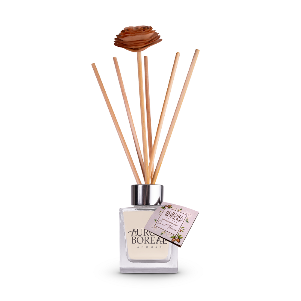 Difusor Aromático Sweet Flowers 100ml c/ flor de madeira