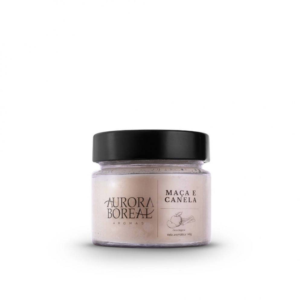 Vela Aromática Maça e Canela 140g